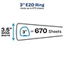Avery Durable 3" 3-Ring View Binders, EZD Ring, White 6/Pack (09701)~#|#~E57699BB-34AC-4CBD-90781073A4381730_sc7