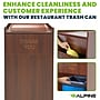 Alpine Industries Wood Trash Can, 40 Gallon, Mahogany (476-MA)~#|#~E578260A-2992-4259-94011E46264352DC_sc7