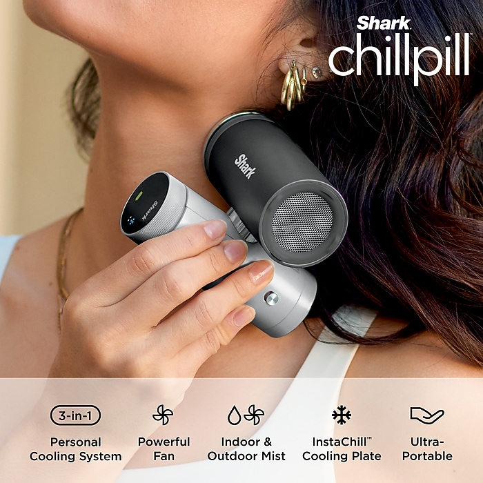 Shark ChillPill 3-in-1 Personal Cooling System, Carbon (FA022