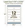 Avery Dissolvable Rectangle Multipurpose Labels, 1.25" x 3.75", Off-white, 120/Pack (94228)~#|#~E57B76A8-9E90-4EB1-AD345B72C1E47883_sc7