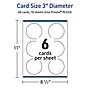 Avery Integrated Cards, 3" Dia., Glossy White, 60/Pack (95333)~#|#~E5820C4A-5255-4D7C-B348ED99BCF4E420_sc7