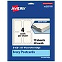 Avery Integrated Cards, 3.5" x 5", Matte Ivory, 40/Pack  (95341)~#|#~E582D3B0-17C7-4A04-89A9FCF46D62E9CC_sc7