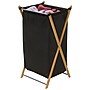 Household Essentials X‑Frame Bamboo Hamper with Washable Black Liner and Foldable Bamboo Frame, Black (HH6540-1)~#|#~E5886A15-260F-47A6-A3368D71CE6146A5_sc7