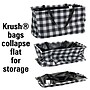 Household Essentials Everyday Krush 13-Gallon Collapsible Laundry Bag, Polyester, Black (2231-1)~#|#~E591BA91-2022-4443-A0D0638C9E89EF7A_sc7