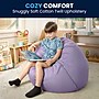 Flash Furniture Cotton Twill Small Dot Kids Bean Bag Chair, Lavender~#|#~E59921F9-20F6-46DD-A8D681C56B58CD1F_sc7