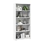 Bush Furniture Cabot 66"H 5-Shelf Bookcase with Adjustable Shelves, White (WC31966)~#|#~E59AFF00-1022-4D4D-809DE568A779A95F_sc7