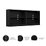 Bush Furniture Universal 30"H 2-Shelf Bookcase, Classic Black, 2/Set (UB001BL)~#|#~E5A13D7C-852C-4E3C-AE1A81C803B4A278_sc7
