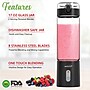 Brentwood 17-Oz. Portable Battery-Operated USB-Chargeable Glass Blender, Black (RJB-100BK)~#|#~E5A1B415-D003-48DF-92B21AB3A1362D4F_sc7