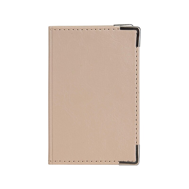 Bond Street 2-Compartment Portable Business Card Holder, 10-Card Capacity, Taupe (BCC5194BS-TAUPE) image 1