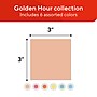 Staples Ultra Sticky Notes, 3" x 3", Golden Hour Collection, 100 Sheets/Pad, 24 Pads/Pack (ST62885)~#|#~E5B10803-000F-4D71-A0C73EA8A8C90473_sc7