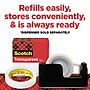 Scotch Transparent Clear Tape Refill, 1" x 72 yds., 3" Core, Clear, 3 Rolls/Pack (600-72-3PK)~#|#~E5B57BB1-732D-4988-A4968B5A412F4821_sc7