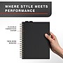 Staples Pro120 Elite™ Flexible Cover Notebook, 6.5" x 9.5", Narrow Ruled, 90 Sheets, Black (ST63369)~#|#~E5B89E2A-8D2D-4386-9163DB547370BB17_sc7