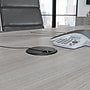 Bush Business Furniture 96W x 42D Boat Shaped Conference Table with Metal Base, Platinum Gray (99TBM96PGSVK)~#|#~E5B9CCC0-86C8-412A-96FA10608A8D4EC8_sc7