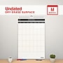 Staples 24" x 36" Monthly Dry-Erase Wall Calendar, Reversible, White/Gray (ST60365-25)~#|#~E5C50FCB-9930-4BBD-AF0731505C62BD86_sc7