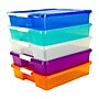 Storex Stack & Store Polypropylene Box Craft Organizer, 15" x 13" x 3", Assorted Colors, 5-Pack (STX63202U05C)~#|#~E5C752B9-C597-477D-8943884F45060252_sc7