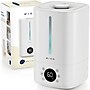 MIKO Myst Ultrasonic Cool & Warm Mist Tabletop Humidifier, 1.5-Gallon, For Rooms 600 sq. ft., White (MAH-01W)~#|#~E5D44A69-1E68-415B-92B91BDBE21B8D5B_sc7