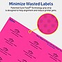 Avery Laser/Inkjet Rectangle Multipurpose Labels, 1" x 2", Neon Magenta, 480/Pack (94220)~#|#~E5D497A7-2966-4E15-BA7BA03D3B6E27F7_sc7