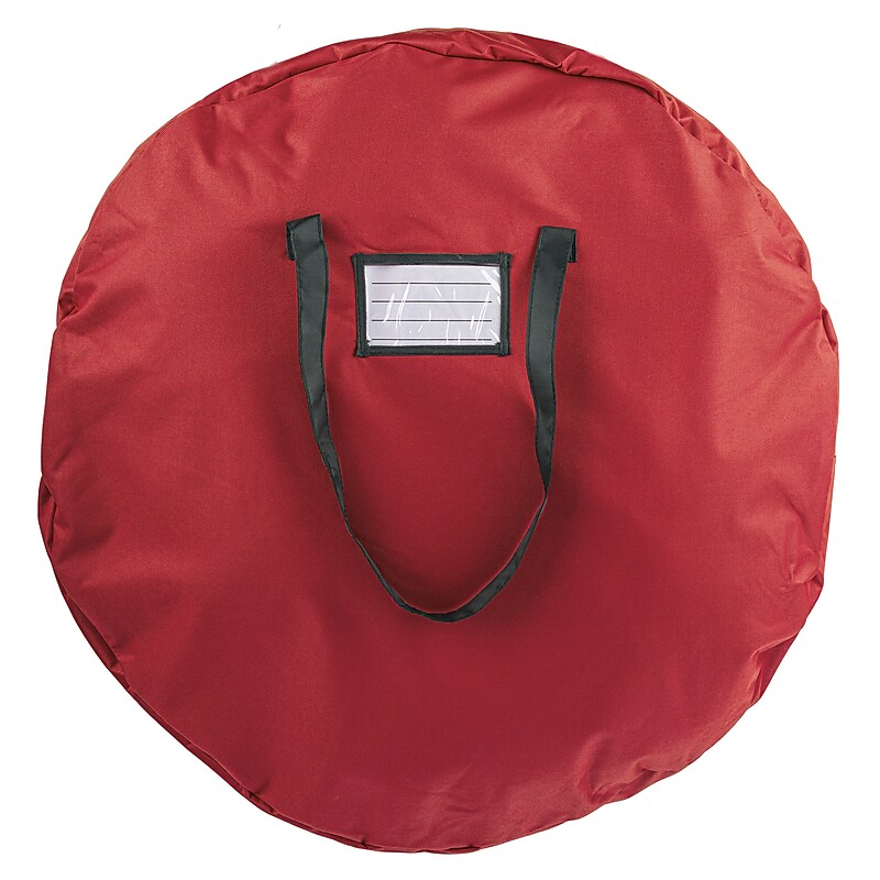 Tiny Tim Totes 30" Wreath Storage Bag, Red (83-DT5533) image 1