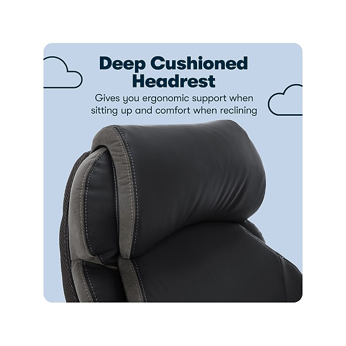 チェア Serta Big & Tall Ergonomic Bonded Leather Swivel Executive Chair