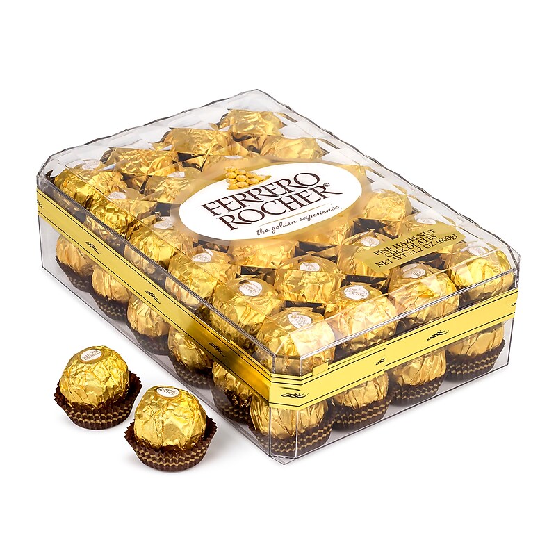 Ferrero Rocher Diamond Box Hazelnut Milk Chocolate Pieces, 48/Box (241-00015) image 1