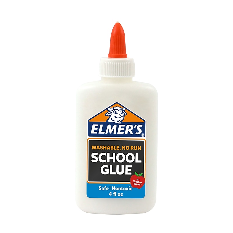 Elmer's School Washable School Glue, 4 oz., White (E304) image 1