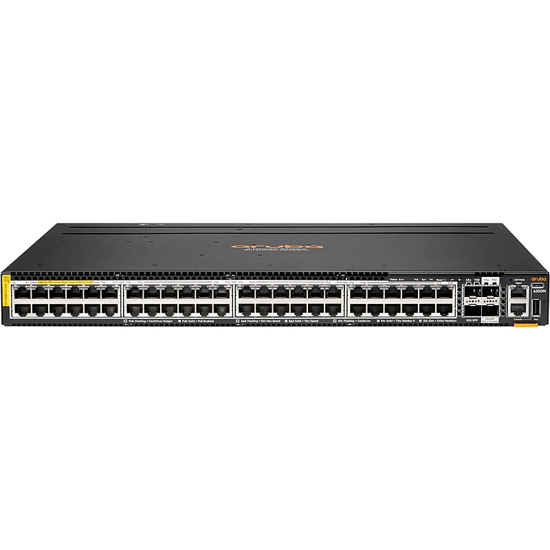 Aruba CX 6300 48-Port Smart Switch, 880Gbps, Black (R8S90A) image 1