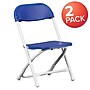 Flash Furniture Plastic Kids Folding Chair, Blue, 2 Pieces (2YKIDBL)~#|#~E5EB3503-6F99-47B4-96713B52C7D6F147_sc7