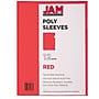 JAM Paper Plastic Sleeves, 9" x 12", Red, 12/Pack (2226316989)~#|#~E5EFC05F-4F78-48DA-A62A90D75C1790D9_sc7