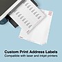 Staples Laser/Inkjet Address Labels, 1" x 4", White, 20 Labels/Sheet, 100 Sheets/Pack, 2000 Labels/Box (ST18058-CC)~#|#~E5F4D20C-9D62-435C-99866BF304B7AB47_sc7