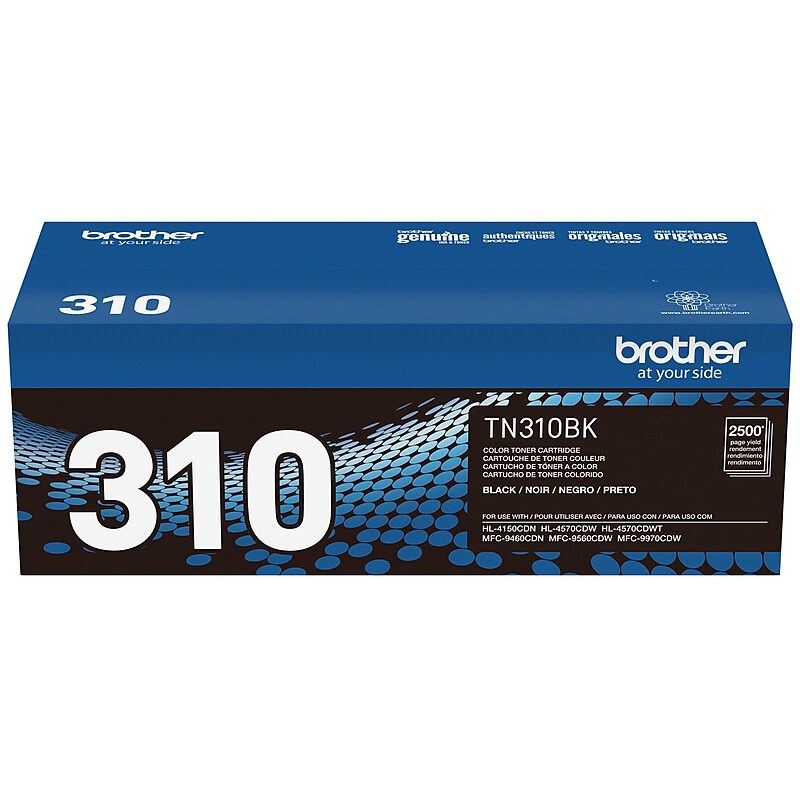 Brother TN-310 Black Standard Yield Toner Cartridge, Print Up to 2,500 Pages   (TN310BK) image 1