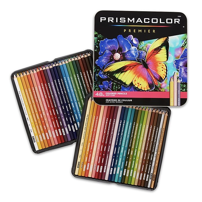 Prismacolor Premier Colored Pencils, Assorted Colors, 48/Box
