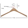 Nahanco 17" Sturdy Plastic Concave Jacket Hanger, Tan, 100/Box (8417RH)~#|#~E5F84151-2696-4173-8B0CC09C739C16B1_sc7