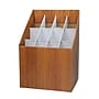 AdirOffice 12-Slot Roll File, 22"H x 12"W x 15"D, Walnut (627)~#|#~E5FAE6DE-535A-4925-8C04913F24090104_sc7