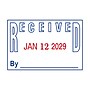 2000 Plus S-360 Self-Inking RECEIVED Rectangle Stamp, Blue/Red Ink (011034)~#|#~E5FB2840-48B4-436D-A2A3D3CA56144B1B_sc7