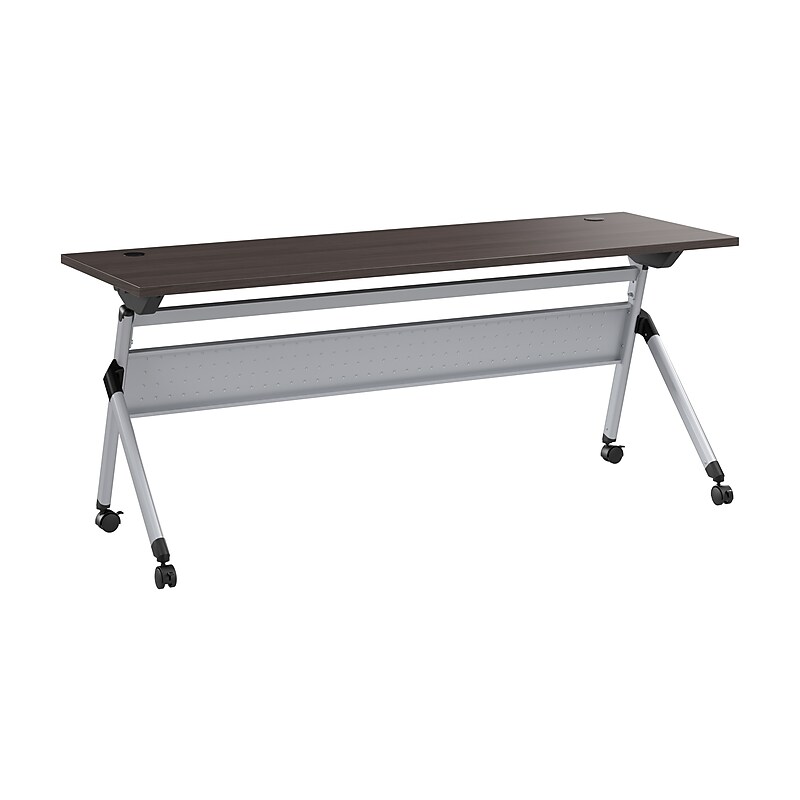 Bush Business Furniture Envision 72"W Foldable Training Room Table, Storm Gray (NVW172SGK) image 1