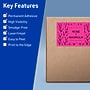 Avery Rectangle Laser/Inkjet Multipurpose Labels, 5" x 8-1/8", Neon Magenta (40/Pack)~#|#~E5FCB916-3021-4BA3-A4801983A46574F4_sc7