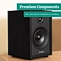 Electrohome McKinley 2.0 Stereo Bluetooth Bookshelf Speakers with Built-in Amplifier, Black  (EB30B)~#|#~E605CAF3-309E-49BE-9819B7AB80FDB58A_sc7