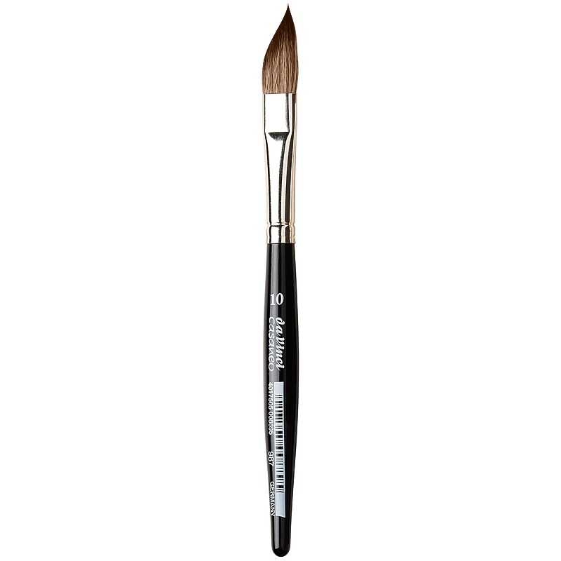 da Vinci CASANEO XS Mixed Media Synthetic Bristle, Slant Brush (DVXVA98710) image 1
