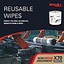 WypAll PowerClean X70 Cloths, 9.75" x 13", White, 220 Sheets/Roll, 3 Rolls/Carton (83571)~#|#~E60B5CDC-DF94-462E-AB376CEE4E8EFE4B_sc7