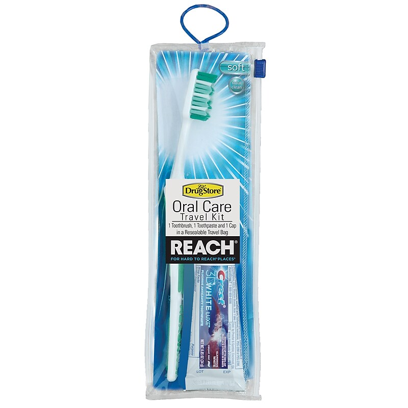 Oral Care Kit, Toothbrush and Toothpaste, 4/Box (70187) image 1