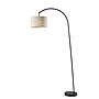 Adesso Chrystie 83.5"H Black Floor Lamp with Drum Shade (4053-01)~#|#~E60DAEE4-4842-44A5-8D1AFFA216146016_sc7