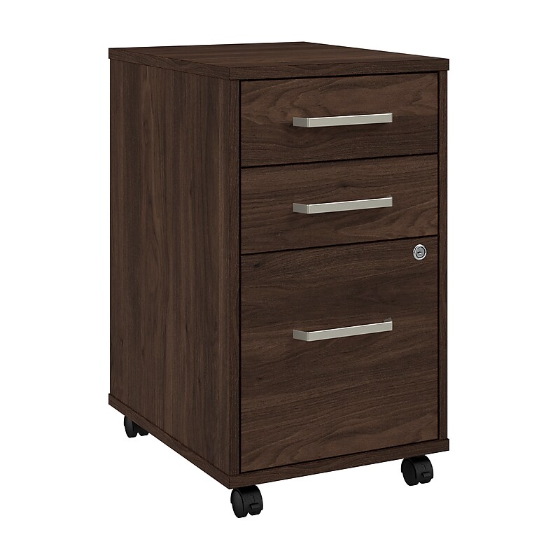 Bush Business Furniture Vista 3 Drawer File Cabinet, Black Walnut (VSF116BWSU) image 1