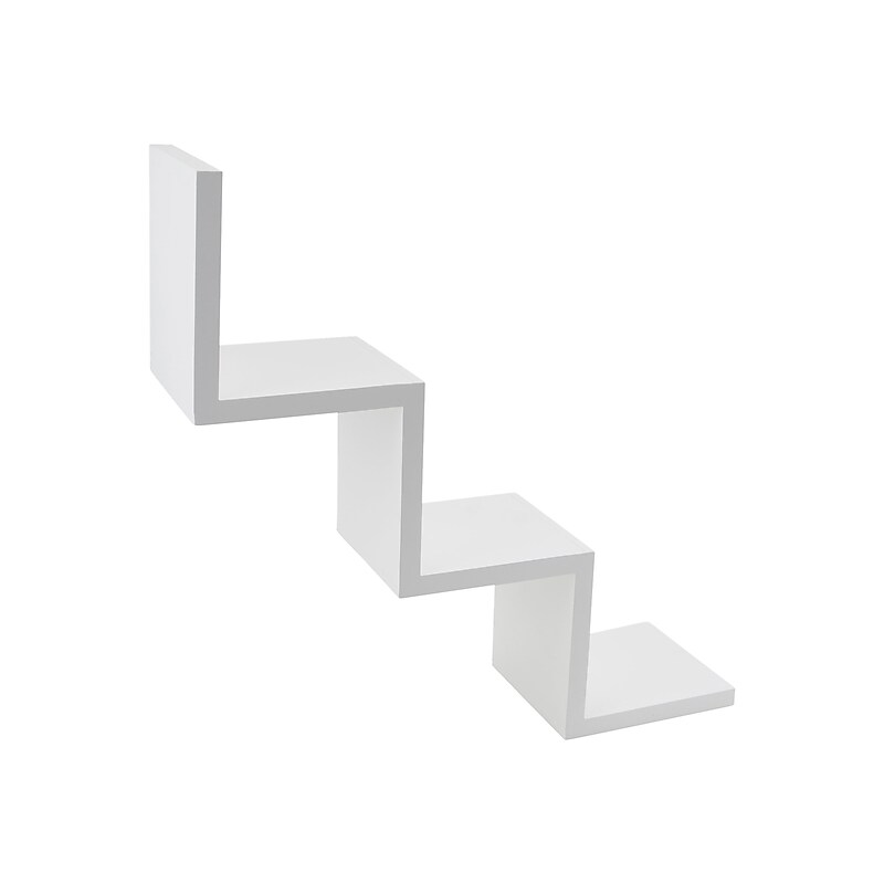 V-Light 3-Shelf Wall-Mounted Ladder-Style Unit, 17.25", White (VW161006W) image 1
