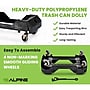 Alpine Industries Polypropylene Recycling Bin with Dolly, 23 Gallon, Assorted Colors, 3/Pack (ALP477-BGL-PKD)~#|#~E61DE8D8-F7C0-4032-9E4A786DAA5A37FB_sc7