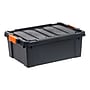 Iris 47 Quart Heavy Duty Store-It-All Plastic Latching Storage Tote, Black (500215)~#|#~E6253028-247B-48BD-A36BF916AE23CF94_sc7