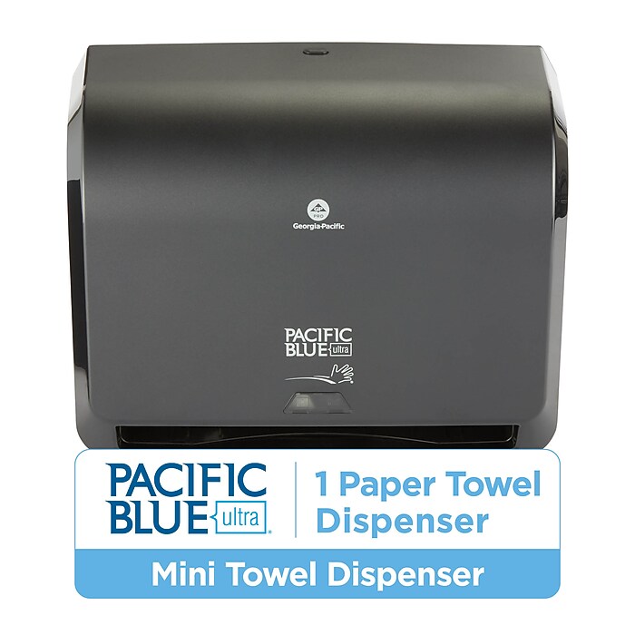 Pacific Blue Ultra Mini Hardwound Paper Towel Dispenser, Black