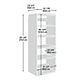 Sauder GarageCore 83"H Wall Cabinet with 5 Shelves, White (441365)~#|#~E63124E3-F87B-4EF1-8FFFED65F418B737_sc7