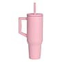 Elemental Commuter Series Stainless Steel Triple Wall Insulated Tumbler with 2 Straws & Handle, 40 oz., Rose (ET40RS10)~#|#~E63C4B81-2528-407F-AAA87F9DEB28740C_sc7