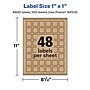 Avery Laser/Inkjet Multipurpose Labels, 1" x ", Kraft Brown, 4800/Box (94103)~#|#~E63E9277-8015-4630-A304BD6B791DD9C3_sc7
