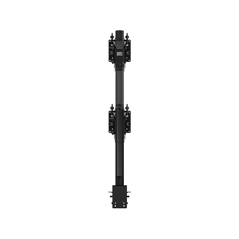 Atdec Adjustable Heavy-Duty Dual Vertical Monitor Mount, Up to 57" Monitor, Black (AWMS-2-BT75-H-B) image 1